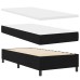 vidaXL Cama tipo Box Spring con tiras LED Negro 100 x 200 cm tela