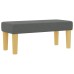 vidaXL Cama tipo Box Spring con cojín Gris oscuro 200 x 90 cm tela