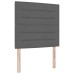 vidaXL Cama tipo Box Spring con cojín Gris oscuro 200 x 90 cm tela
