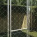 vidaXL Jaula para perro con techo Plateado 400 x 200 x 256 cm
