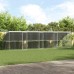 vidaXL Refugio para perros 4 uds. Plateado 8 x 2 x 2 m