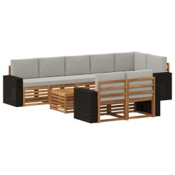 vidaXL Juegos de sofás Madera de Acacia Sólida