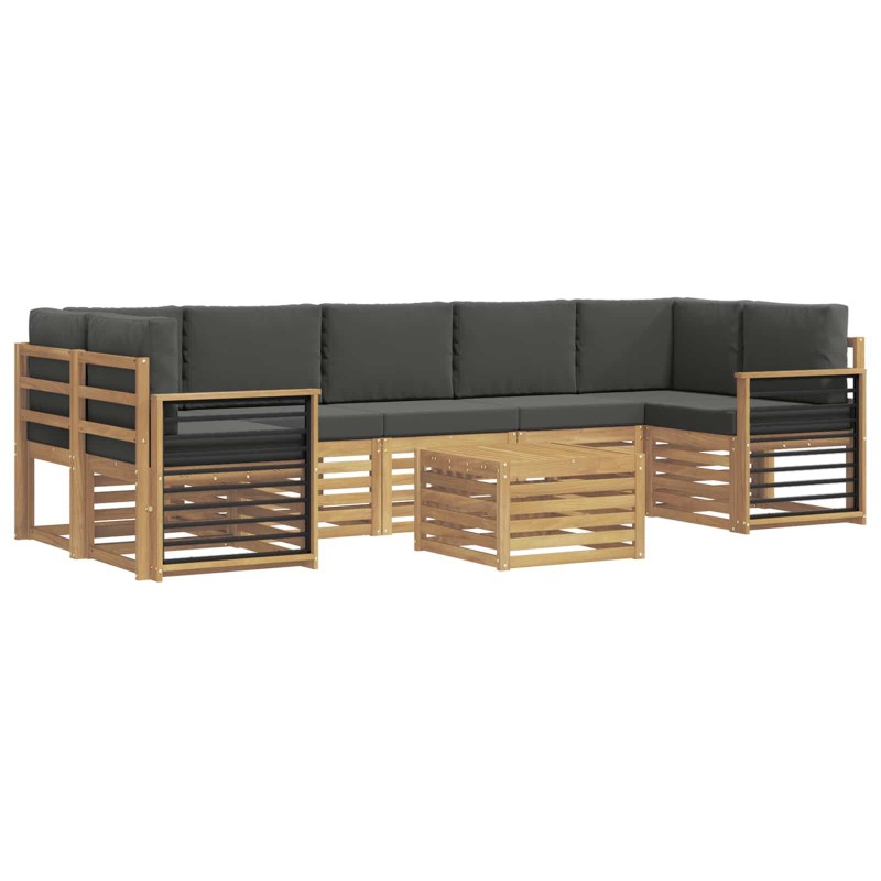 vidaXL Juegos de sofás Madera de Acacia Sólida