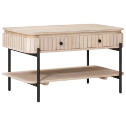vidaXL Mesa de Café Hecha a Mano Blanco 85 x 45 x 50 cm