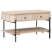 vidaXL Mesa de Café Hecha a Mano Blanco 85 x 45 x 50 cm