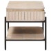 vidaXL Mesa de Café Hecha a Mano Blanco 85 x 45 x 50 cm