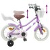 vidaXL Bicicleta Infantil 16 Pulgadas para niños de 4 a 6 años Morado