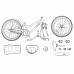 vidaXL Bicicleta Infantil 18 Pulgadas para 5-7 años Rosa Oscuro