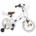 vidaXL Bicicleta Infantil 12 Pulgadas para 2-4 años Blanco