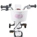 vidaXL Bicicleta Infantil 12 Pulgadas para 2-4 años Blanco