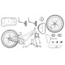 vidaXL Bicicleta Infantil 12 Pulgadas para 2-4 años Blanco