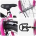 vidaXL Bicicleta Infantil 20 Pulgadas para 6-11 años Negro Rosa