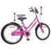 vidaXL Bicicleta Infantil 20 Pulgadas para 6-11 años Negro Rosa
