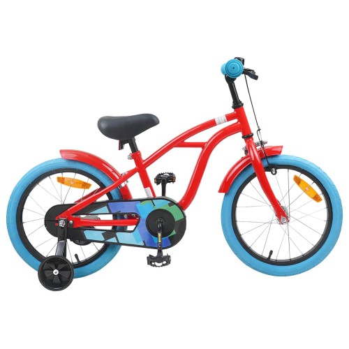 vidaXL Bicicleta Infantil 16 Pulgadas para niños de 4 a 6 años Rojo