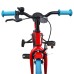 vidaXL Bicicleta Infantil 16 Pulgadas para niños de 4 a 6 años Rojo