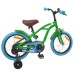 vidaXL Bicicleta Infantil 16 Pulgadas para niños de 4 a 6 años Verde