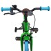 vidaXL Bicicleta Infantil 16 Pulgadas para niños de 4 a 6 años Verde