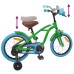 vidaXL Bicicleta Infantil 16 Pulgadas para niños de 4 a 6 años Verde