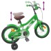 vidaXL Bicicleta Infantil 16 Pulgadas para niños de 4 a 6 años Verde