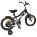 vidaXL Bicicleta Infantil 16 Pulgadas para niños de 4 a 6 años Negro