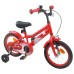 vidaXL Bicicleta Infantil 12 Pulgadas para 2-4 años Rojo