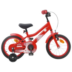 vidaXL Bicicleta Infantil 16 Pulgadas para niños de 4 a 6 años Rojo