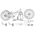 vidaXL Bicicleta Infantil 16 Pulgadas para niños de 4 a 6 años Rojo