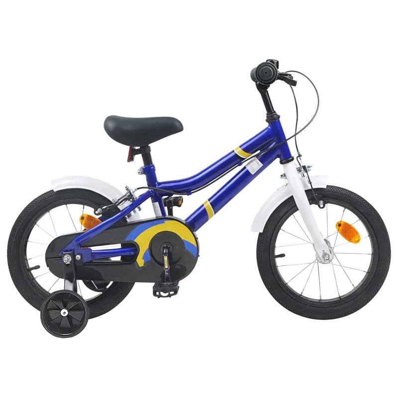 vidaXL Bicicleta Infantil 12 Pulgadas para 2-4 años Azul y
