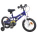 vidaXL Bicicleta Infantil 12 Pulgadas para 2-4 años Azul y