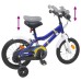 vidaXL Bicicleta Infantil 12 Pulgadas para 2-4 años Azul y