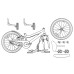 vidaXL Bicicleta Infantil 12 Pulgadas para 2-4 años Azul y