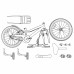 vidaXL Bicicleta Infantil 16 Pulgadas para niños de 4 a 6 años