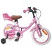 vidaXL Bicicleta Infantil 12 Pulgadas para 2-4 años Rosa claro