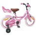 vidaXL Bicicleta Infantil 12 Pulgadas para 2-4 años Rosa claro