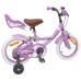 vidaXL Bicicleta Infantil 12 Pulgadas para 2-4 años Morado
