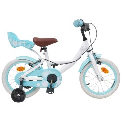 vidaXL Bicicleta Infantil 12 Pulgadas para 2-4 años Blanco