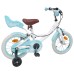 vidaXL Bicicleta Infantil 12 Pulgadas para 2-4 años Blanco