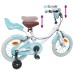 vidaXL Bicicleta Infantil 12 Pulgadas para 2-4 años Blanco