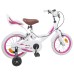 vidaXL Bicicleta Infantil 12 Pulgadas para 2-4 años Blanco