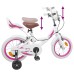 vidaXL Bicicleta Infantil 12 Pulgadas para 2-4 años Blanco
