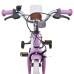 vidaXL Bicicleta Infantil 16 Pulgadas para niños de 4 a 6 años Morado