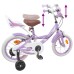 vidaXL Bicicleta Infantil 16 Pulgadas para niños de 4 a 6 años Morado