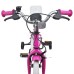 vidaXL Bicicleta Infantil 14 Pulgadas para niños de 3 a 5 años Rosa
