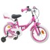 vidaXL Bicicleta Infantil 16 Pulgadas para niños de 4 a 6 años Rosa