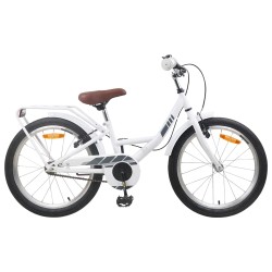 vidaXL Bicicleta Infantil 20 Pulgadas para 6-11 años Blanco
