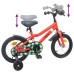 vidaXL Bicicleta Infantil 12 Pulgadas para 2-4 años Rojo