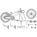 vidaXL Bicicleta Infantil 12 Pulgadas para 2-4 años Rojo