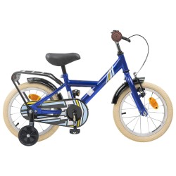 vidaXL Bicicleta Infantil 12 Pulgadas para 2-4 años Azul Oscuro