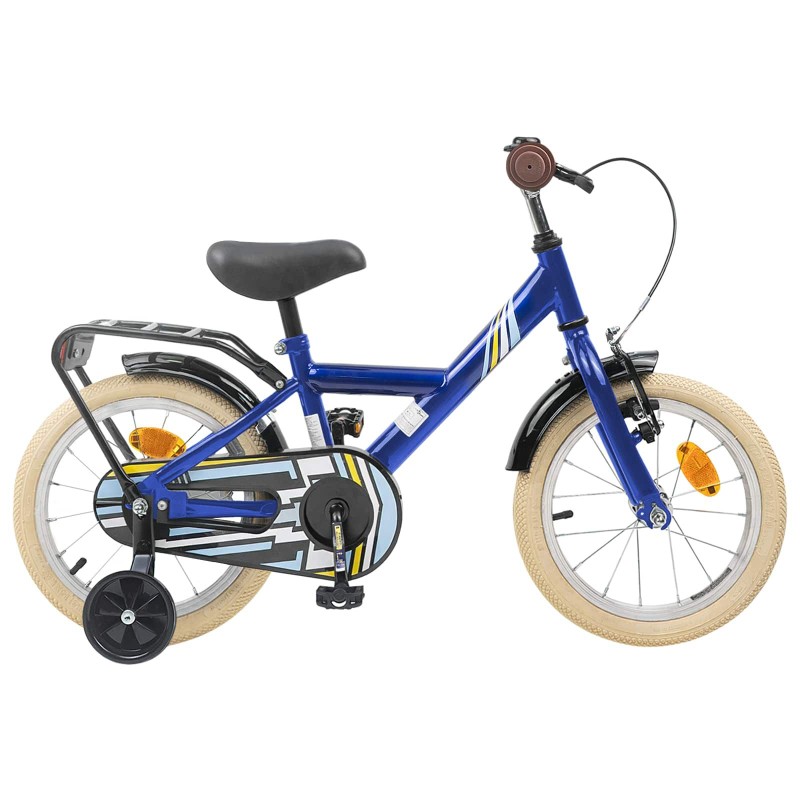 vidaXL Bicicleta Infantil 12 Pulgadas para 2-4 años Azul Oscuro