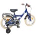 vidaXL Bicicleta Infantil 12 Pulgadas para 2-4 años Azul Oscuro